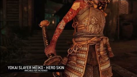 kensei hero skin|For Honor: Yokai Slayer Meiko Kensei Skin 